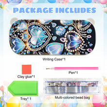 Load image into Gallery viewer, Crystal DIY Diamond Pencil Case Pen Brushes Accessories Travel Pencil Box
