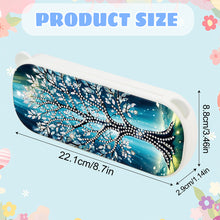 Load image into Gallery viewer, Tree Pattern DIY Diamond Pencil Case Pens Brushes Accessories Travel Pencil Box
