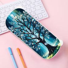 Load image into Gallery viewer, Tree Pattern DIY Diamond Pencil Case Pens Brushes Accessories Travel Pencil Box
