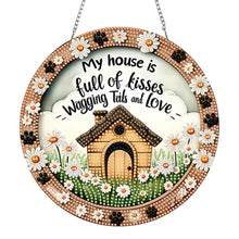 Load image into Gallery viewer, Acrylic 2D Flat Daisy House DIY Hanging Diamond Art Kits Wall Door Decor

