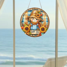 Load image into Gallery viewer, Acrylic 2D Flat Happy Autumn DIY Hanging Diamond Art Kits Wall Door Decor
