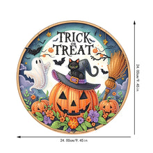 Load image into Gallery viewer, Acrylic 2D Flat Pumpkin Cat DIY Hanging Diamond Art Kits Wall Door Decor
