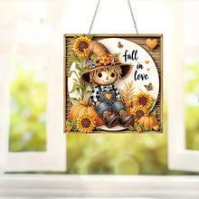 Load image into Gallery viewer, Acrylic 2D Flat DIY Love Autumn Hanging Diamond Art Kits Wall Door Decor
