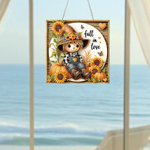 Load image into Gallery viewer, Acrylic 2D Flat DIY Love Autumn Hanging Diamond Art Kits Wall Door Decor
