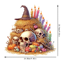 Load image into Gallery viewer, Acrylic Skull Haystack 2D Flat DIY Hanging Diamond Art Kits Wall Door Decoration
