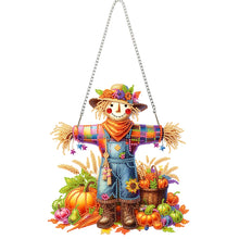 Load image into Gallery viewer, Acrylic Scarecrow 2D Flat DIY Hanging Diamond Art Kits Wall Door Decoration
