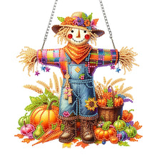 Load image into Gallery viewer, Acrylic Scarecrow 2D Flat DIY Hanging Diamond Art Kits Wall Door Decoration
