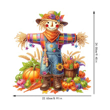 Load image into Gallery viewer, Acrylic Scarecrow 2D Flat DIY Hanging Diamond Art Kits Wall Door Decoration
