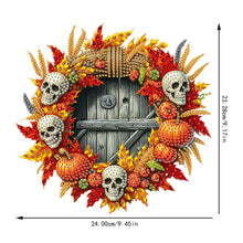 Load image into Gallery viewer, Acrylic Skull Pumpkin 2D Flat DIY Hanging Diamond Art Kits Wall Door Decoration
