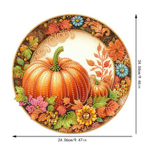 Load image into Gallery viewer, Acrylic Pumpkin 2D Flat DIY Hanging Diamond Art Kits Wall Door Decoration
