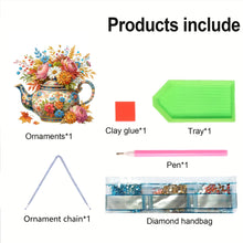 Load image into Gallery viewer, Acrylic Flower Pot 2D Flat DIY Hanging Diamond Art Kits Wall Door Decoration
