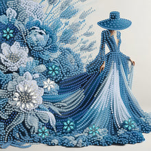 Load image into Gallery viewer, Diamond Painting - Partial Special Shaped - Elegant Lady In Top Hat (30*30CM)
