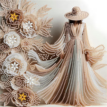 Load image into Gallery viewer, Diamond Painting - Partial Special Shaped - Elegant Lady In Top Hat (30*30CM)
