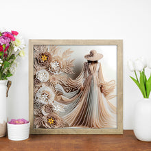Load image into Gallery viewer, Diamond Painting - Partial Special Shaped - Elegant Lady In Top Hat (30*30CM)
