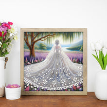 Load image into Gallery viewer, Diamond Painting - Partial Special Shaped - Wedding Dress Girl (30*30CM)
