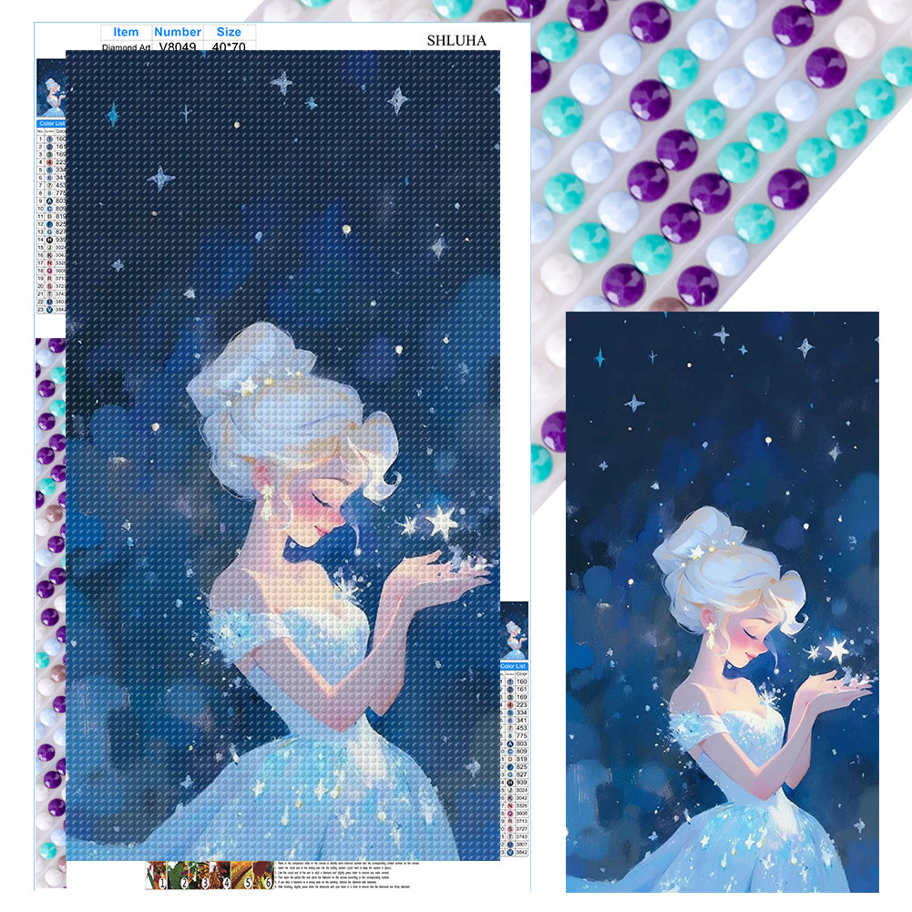 Diamond Painting - Full Round - Sleeping Disney Princess (40*70CM)