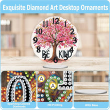 Load image into Gallery viewer, Acrylic Special Shape Tree Of Life Diamond Painting Art Clock Ornaments Kit

