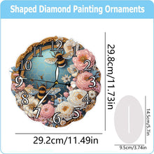 Load image into Gallery viewer, Acrylic Special Shape Flower Honey Diamond Painting Art Clock Ornaments Kit
