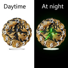 Load image into Gallery viewer, Acrylic Special Shape Black Goldfish Diamond Painting Art Clock Ornaments Kit
