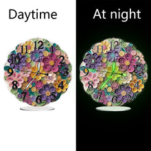 Load image into Gallery viewer, Acrylic Special Shape Paper Quilling Flower Diamond Art Clock Ornaments Kit
