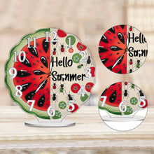 Load image into Gallery viewer, Acrylic Special Shape Summer Watermelon Diamond Art Clock Ornaments Kit

