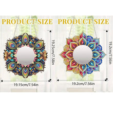 Load image into Gallery viewer, 2D Flat DIY Flowers Hanging Mirror Diamond Art Kits Wall Door Decoration
