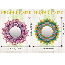 Load image into Gallery viewer, 2D Flat DIY Flowers Hanging Mirror Diamond Art Kits Wall Door Decoration

