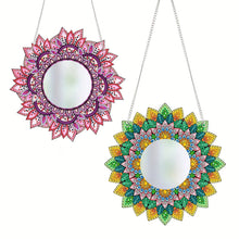 Load image into Gallery viewer, 2D Flat DIY Flowers Hanging Mirror Diamond Art Kits Wall Door Decoration
