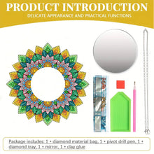 Load image into Gallery viewer, 2D Flat DIY Flowers Hanging Mirror Diamond Art Kits Wall Door Decoration
