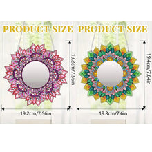 Load image into Gallery viewer, 2D Flat DIY Flowers Hanging Mirror Diamond Art Kits Wall Door Decoration
