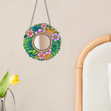 Load image into Gallery viewer, 2D Flat DIY Flowers Hanging Mirror Diamond Art Kits Wall Door Decoration
