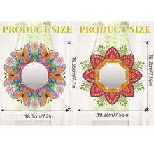 Load image into Gallery viewer, 2D Flat DIY Flowers Hanging Mirror Diamond Art Kits Wall Door Decoration
