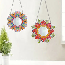 Load image into Gallery viewer, 2D Flat DIY Flowers Hanging Mirror Diamond Art Kits Wall Door Decoration
