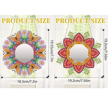Load image into Gallery viewer, 2D Flat DIY Flowers Hanging Mirror Diamond Art Kits Wall Door Decoration
