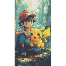 Load image into Gallery viewer, Diamond Painting - Full Round - Pocket Baby Pikachu (30*50CM)

