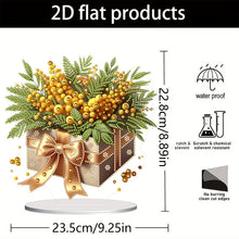 Load image into Gallery viewer, Flower Double Sided Effect Table Top Diamond Painting Ornament Kit (Christmas)
