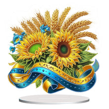 Load image into Gallery viewer, Flower Double Sided Effect Table Top Diamond Painting Ornament Kit (Sunflower B)
