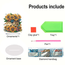 Load image into Gallery viewer, Flower Double Sided Effect Table Top Diamond Painting Ornament Kit (Sunflower C)
