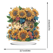 Load image into Gallery viewer, Flower Double Sided Effect Table Top Diamond Painting Ornament Kit (Sunflower C)
