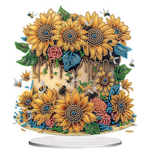 Load image into Gallery viewer, Flower Double Sided Effect Table Top Diamond Painting Ornament Kit (Sunflower C)
