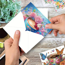 Load image into Gallery viewer, 6PCS Coffee DIY Diamond Art Greeting Cards Congratulations Cards &amp; Gifts
