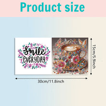 Load image into Gallery viewer, 6PCS Coffee DIY Diamond Art Greeting Cards Congratulations Cards &amp; Gifts
