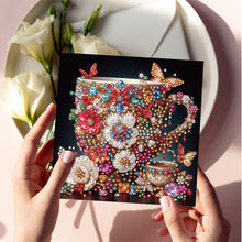 Load image into Gallery viewer, 6PCS Coffee DIY Diamond Art Greeting Cards Congratulations Cards &amp; Gifts
