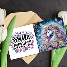 Load image into Gallery viewer, 6PCS White Horse DIY Diamond Art Greeting Cards Congratulations Cards &amp; Gifts
