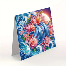 Load image into Gallery viewer, 6PCS Whale DIY Diamond Art Greeting Cards Congratulations Cards &amp; Gifts
