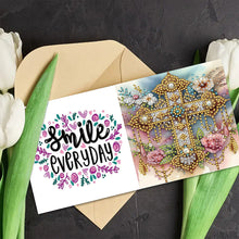 Load image into Gallery viewer, 6PCS Cross DIY Diamond Art Greeting Cards Congratulations Cards &amp; Gifts
