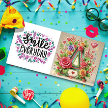 Load image into Gallery viewer, 6PCS Letter A DIY Diamond Art Greeting Cards Congratulations Cards &amp; Gifts
