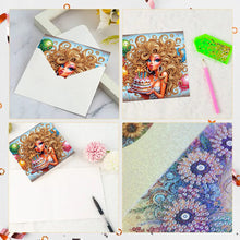 Load image into Gallery viewer, 6PCS Birthday Beauty DIY Diamond Art Greeting Cards Congratulations Cards &amp; Gift
