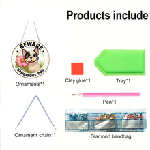 Load image into Gallery viewer, 2D Flat Acrylic DIY Dog Hanging Diamond Art Kits for Wall Door Decoration
