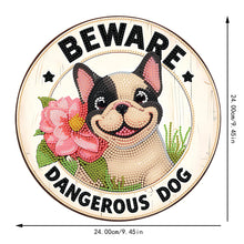 Load image into Gallery viewer, 2D Flat Acrylic DIY Dog Hanging Diamond Art Kits for Wall Door Decoration
